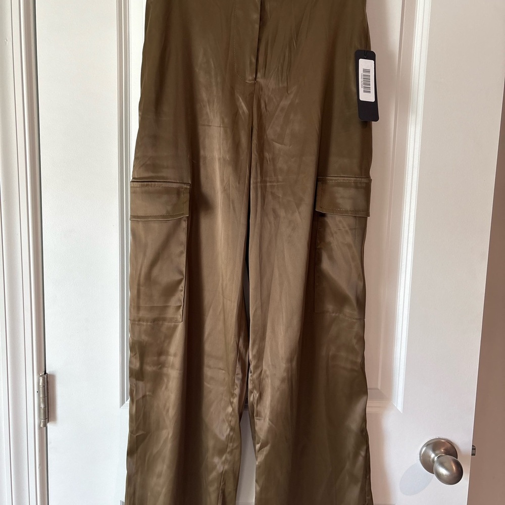 Vici Sage Satin Pants